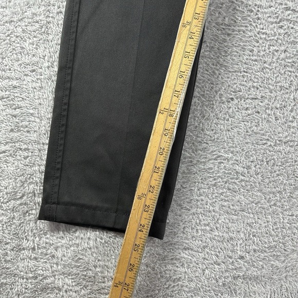 Levi's Sta - Prest Pants Mens 29x30 (Actual 28x24) Dark Gray Slacks Chino Hemmed - Picture 3 of 11